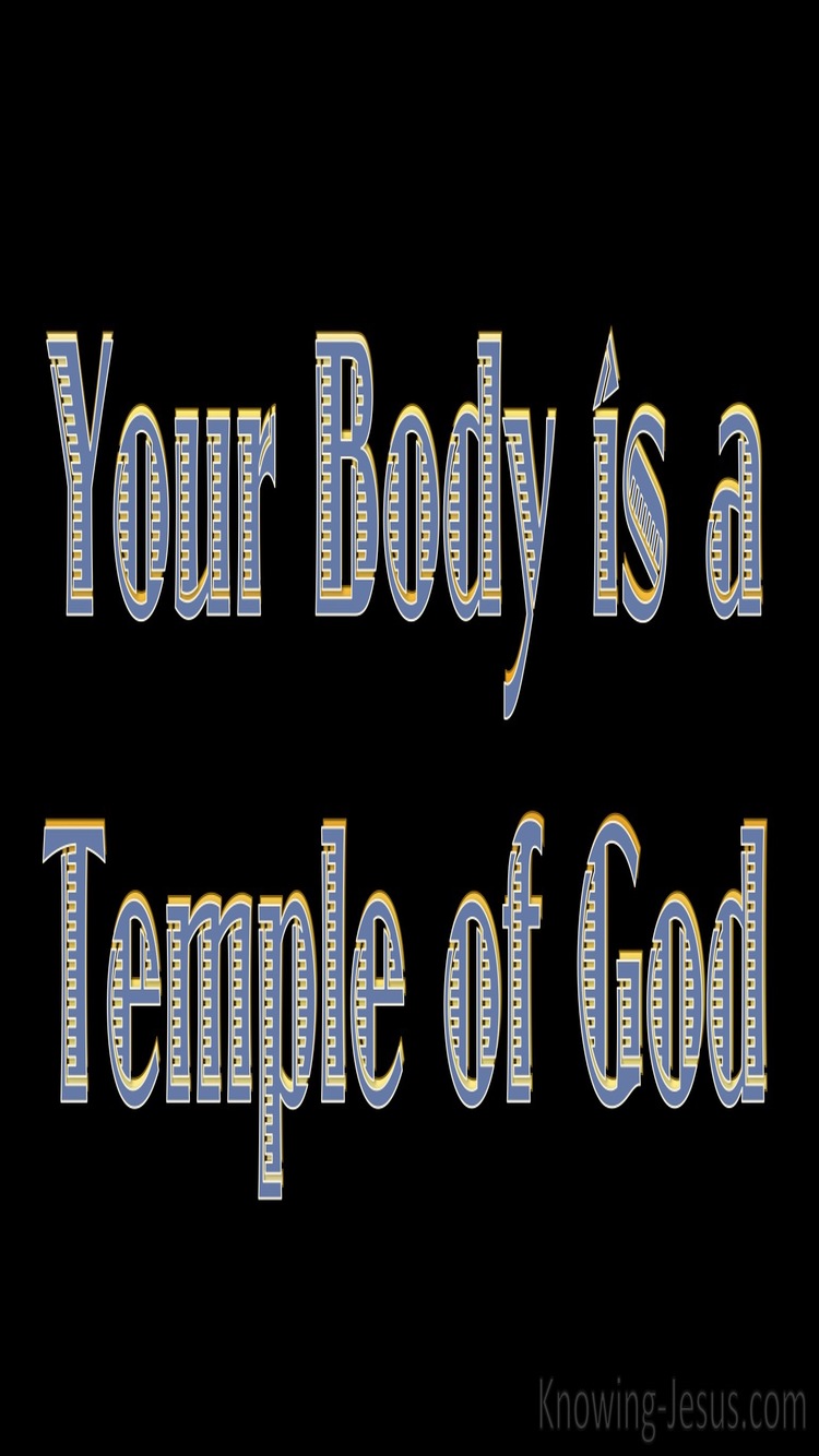 1 Corinthians 6:19 Your Body Is A Temple of the Holy Spirit (black)